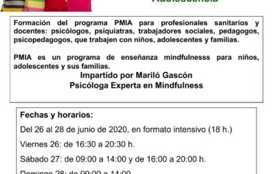 PMIA-Programa Mindfulness para la infancia y la adolescencia. Vizcaya junio 2020
